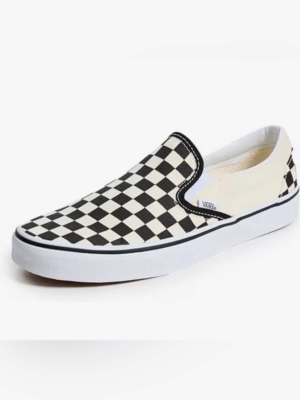 NWT men’s size 13 classic slip on black and white on white vans